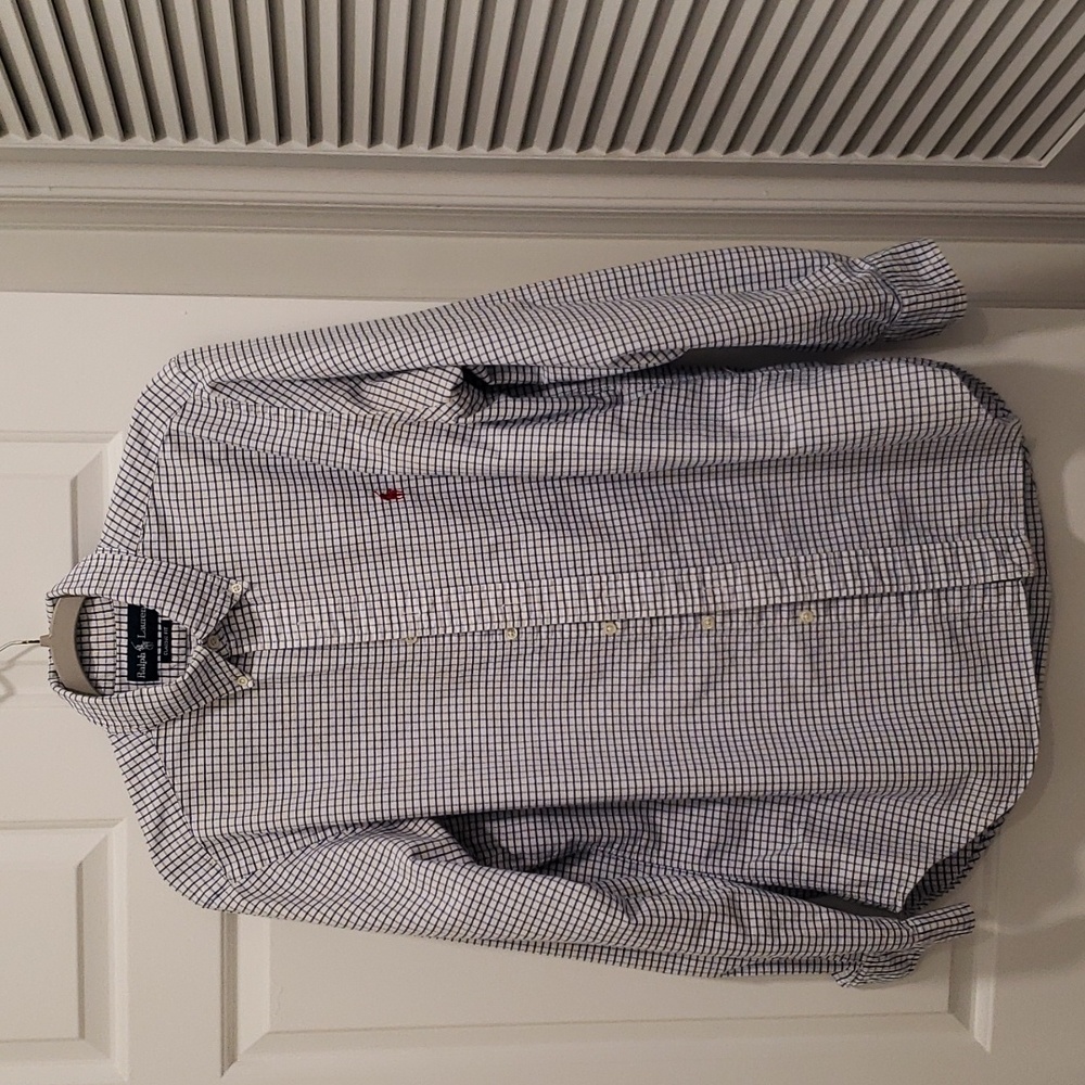 Men's Ralph Lauren Classic Fit long sleeved button down shirt.